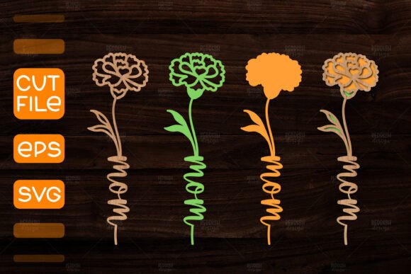3D Layered Flower Laser Cut for Wall Decor