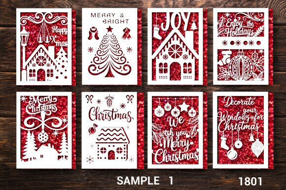 Christmas Gift Card Bundle SVG Layer1801