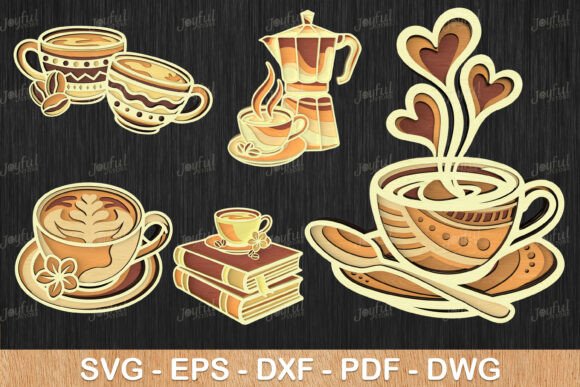 Coffee Lover Layered SVG Bundle