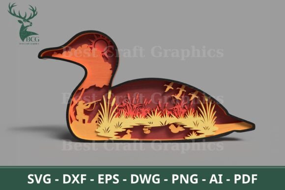 Duck Hunting Layered SVG – Laser Cutting Freebies