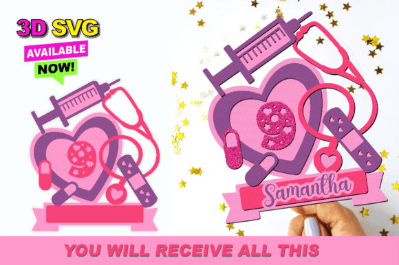 Girl Doctor Cake Topper 3D SVG Review