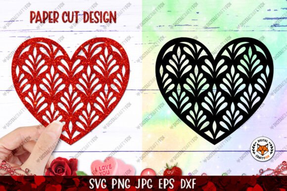 Heart Paper Cut SVG, Valentine’s Heart
