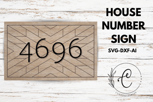 House Number Sign – Quilt Layered SVG